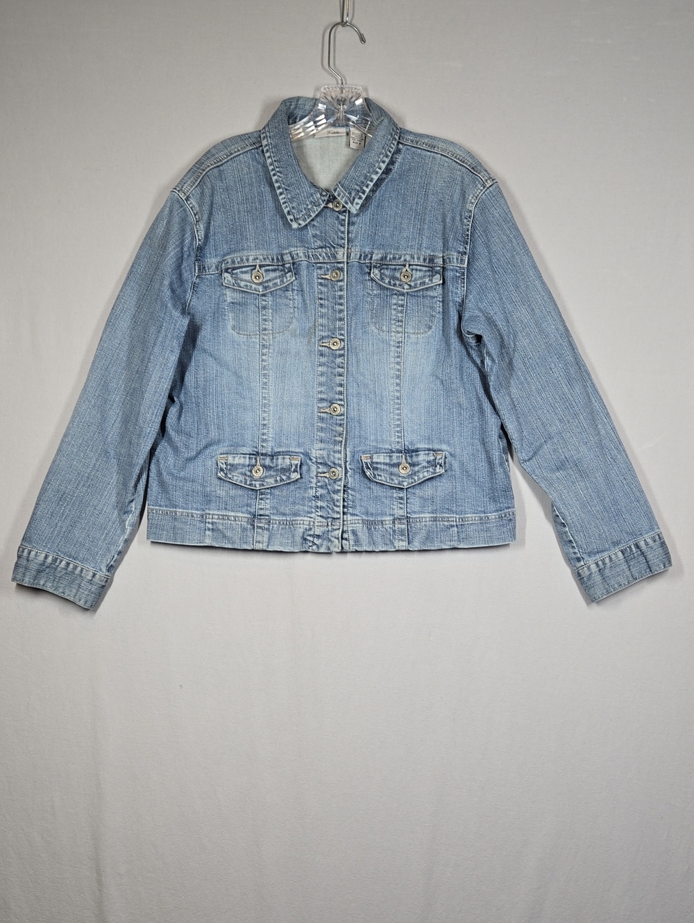 Vintage Chico's Denim Trucker Jacket Chico's Size 2 Women's Large Jean